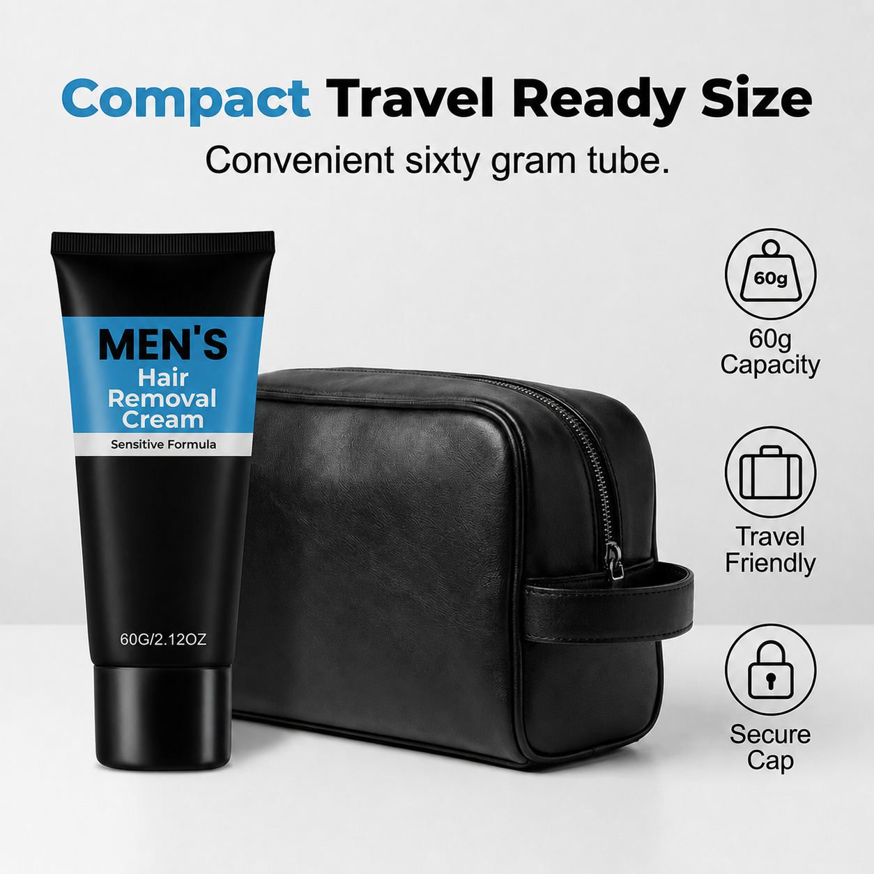 Crème dépilatoire pour hommes - Peau Lisse, Sans Irritation
