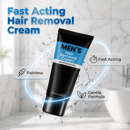Crème dépilatoire pour hommes - Peau Lisse, Sans Irritation